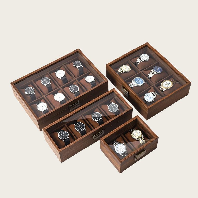 New Arrival 6 Slots Solid Walnut Wooden Watch Box – Gift for Watch Collectors