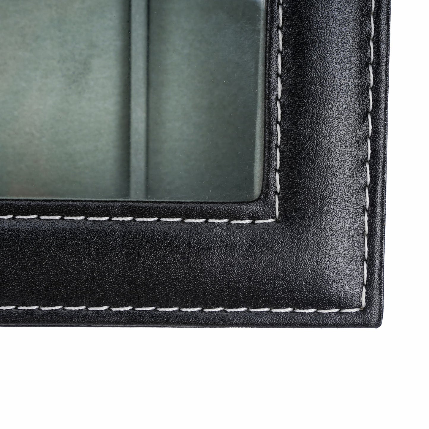 New arrival watch box jewerly case with real glass lid, 8 slots for watches and 2 slots for jewelries