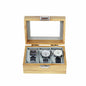 Luxury 3 slots bamboo grain  watch storage box high-grade watch case with factory direct price