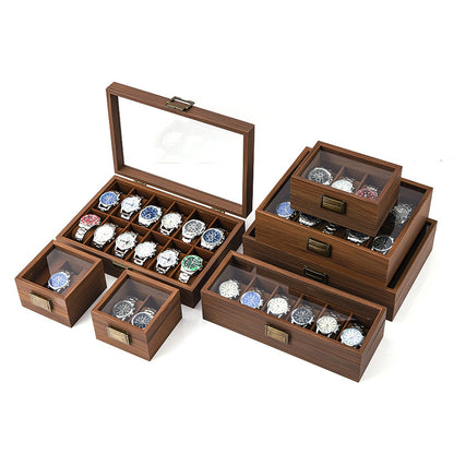 Walnut Wood Watch Box – 2 Slot Luxury Organizer for Men