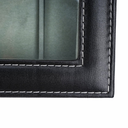 New arrival watch box jewerly case with real glass lid, 8 slots for watches and 2 slots for jewelries